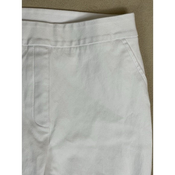 Spanx Pants Womens Small White On The Go Slim‎ Straight Pull On Stretch Mid Rise - Picture 3 of 14